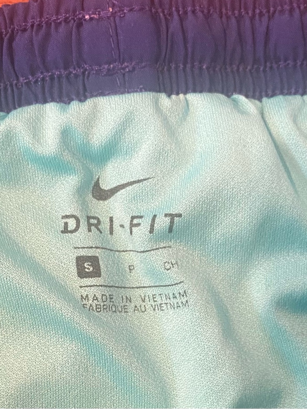 Nike Dri Fit Shorts 2 Pair Sz S Blue/Green Blue/Orange Panty Insert Drawstring - Picture 4 of 11